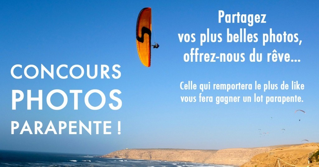 Concours photo avec l&rsquo;école-boutique Propulsion Parapente