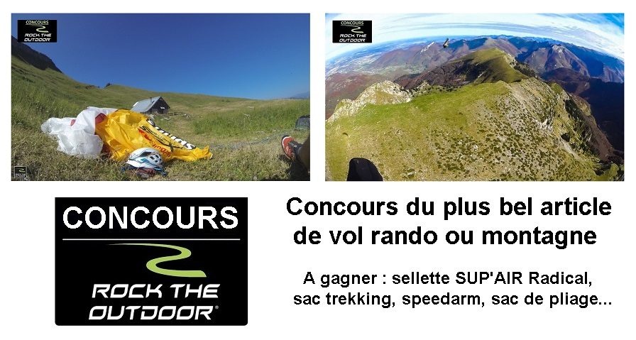 Concours du plus bel article de vol rando ou montagne