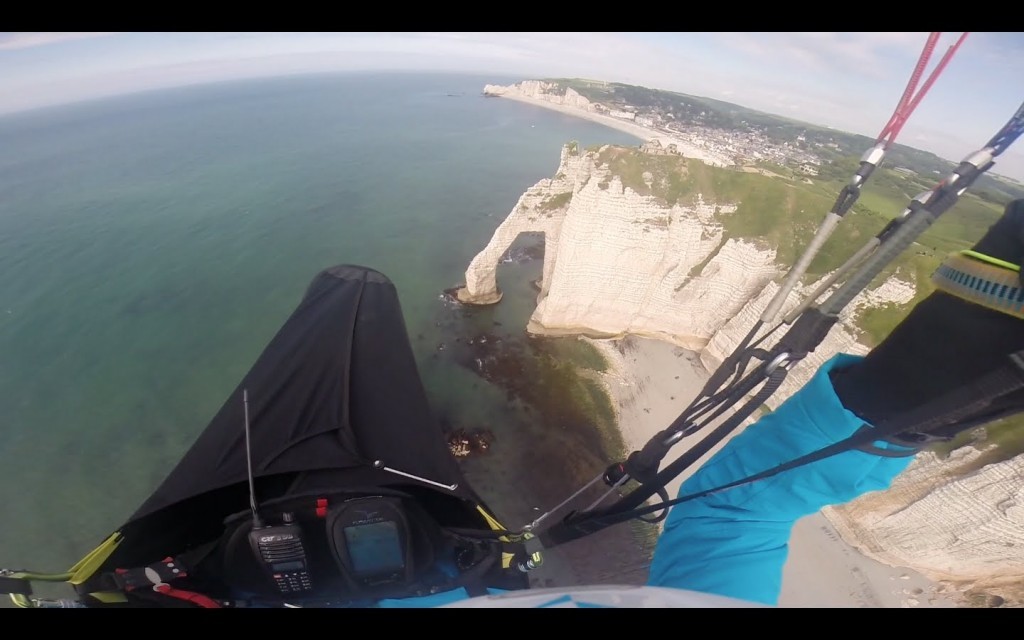 Cross parapente de bord de mer d&rsquo;Octeville à Etretat (22 km)