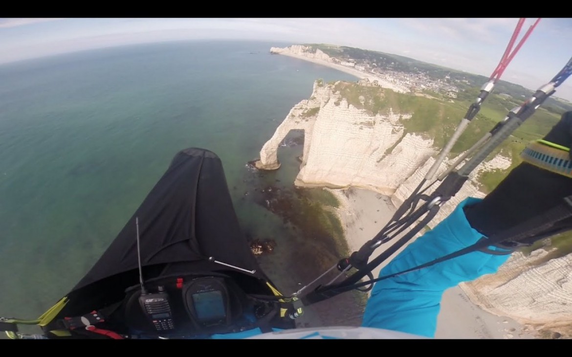 Cross parapente de bord de mer d&rsquo;Octeville à Etretat (22 km)