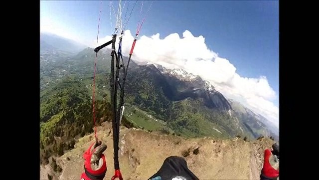 Cross parapente triangle 95,5 km au départ du Col d&rsquo;Arpettaz