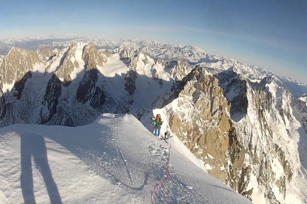 Décos de l&rsquo;Aiguille du Midi et de l&rsquo;Aiguille Verte le même jour