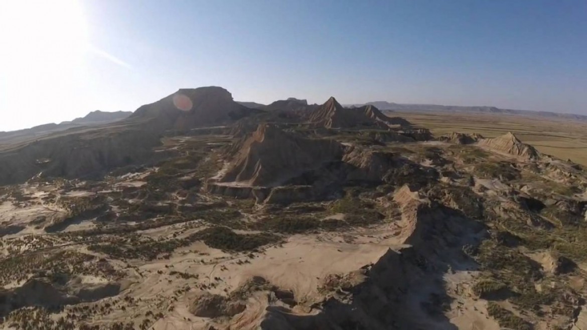 Désert Bardenas Reales, vol sur un autre continent (Espagne)