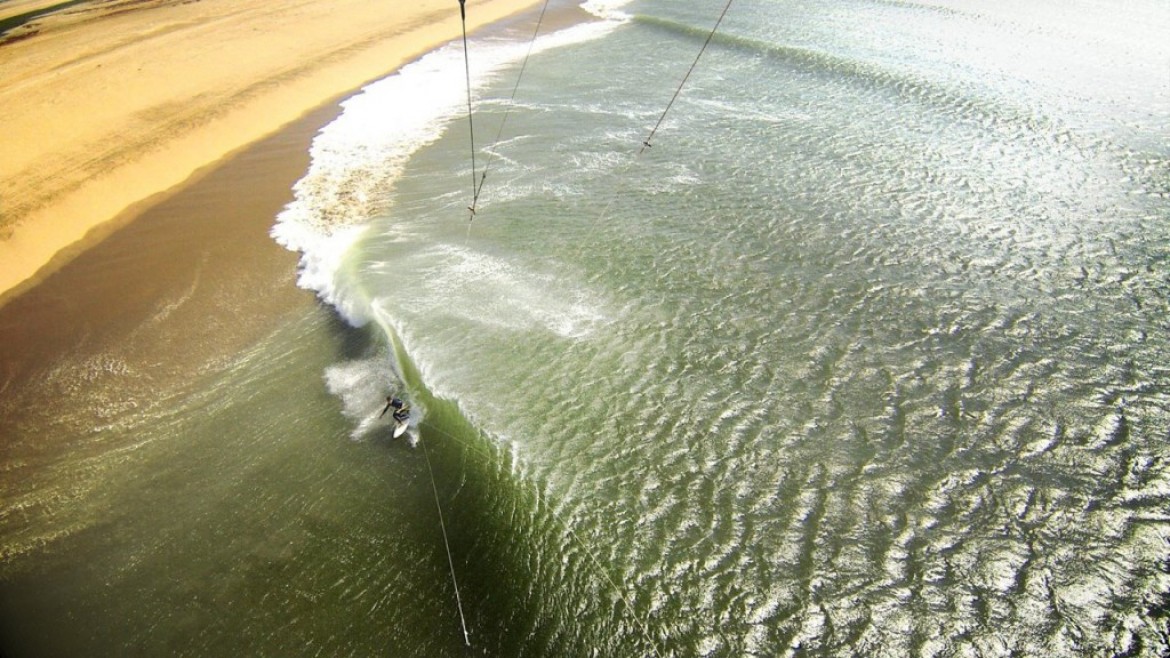 Du kite-surf en Namibie