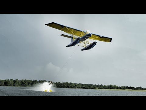 Faire du ski nautique tracté par un avion ULM
