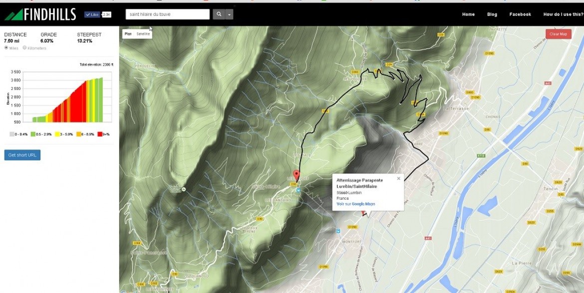Findhills, pour trouver le meilleur itinéraire avec son dénivelé