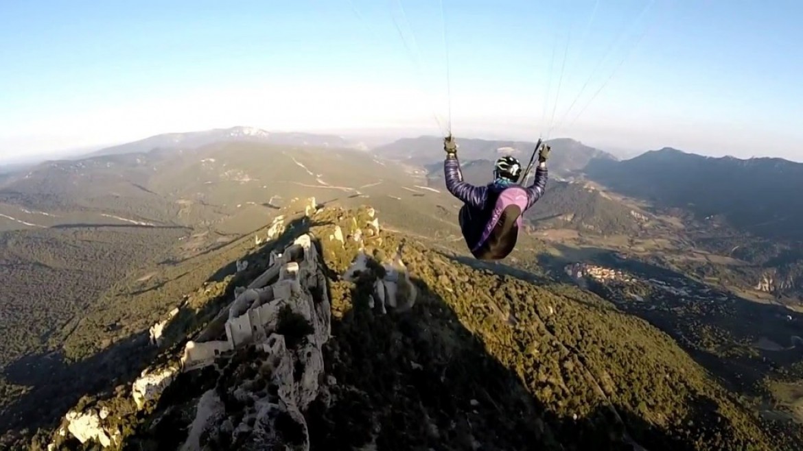 Florian « suivi » sur le site du Château de Peyrepertuse