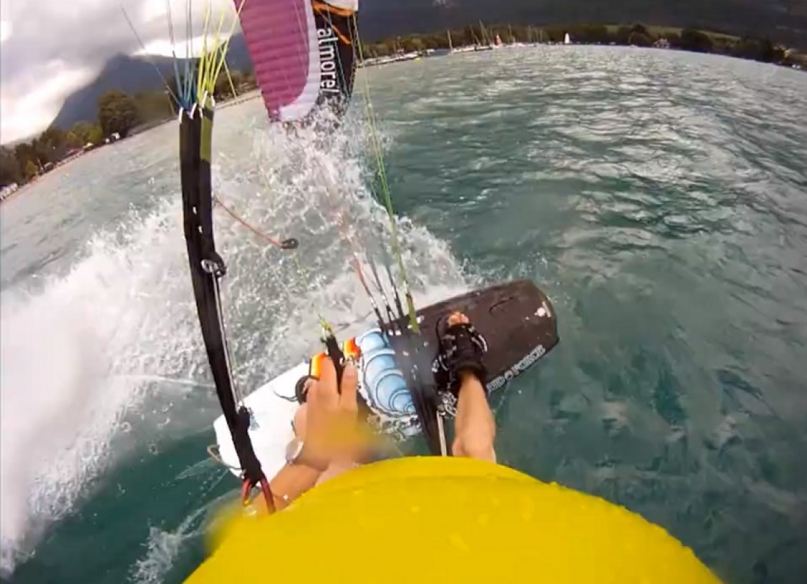 Eliot Nochez fait du kiteboard avec une NIVIUK N-Gravity