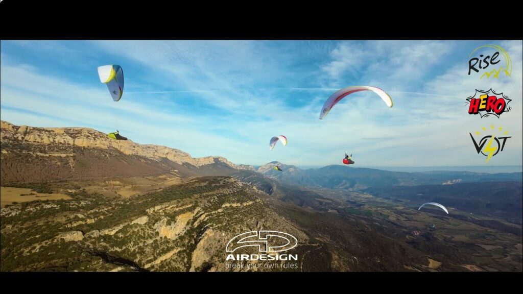 La compagnie AirDesign vous souhaite un bon vol en Hero2, Volt 5 ou Rise 5