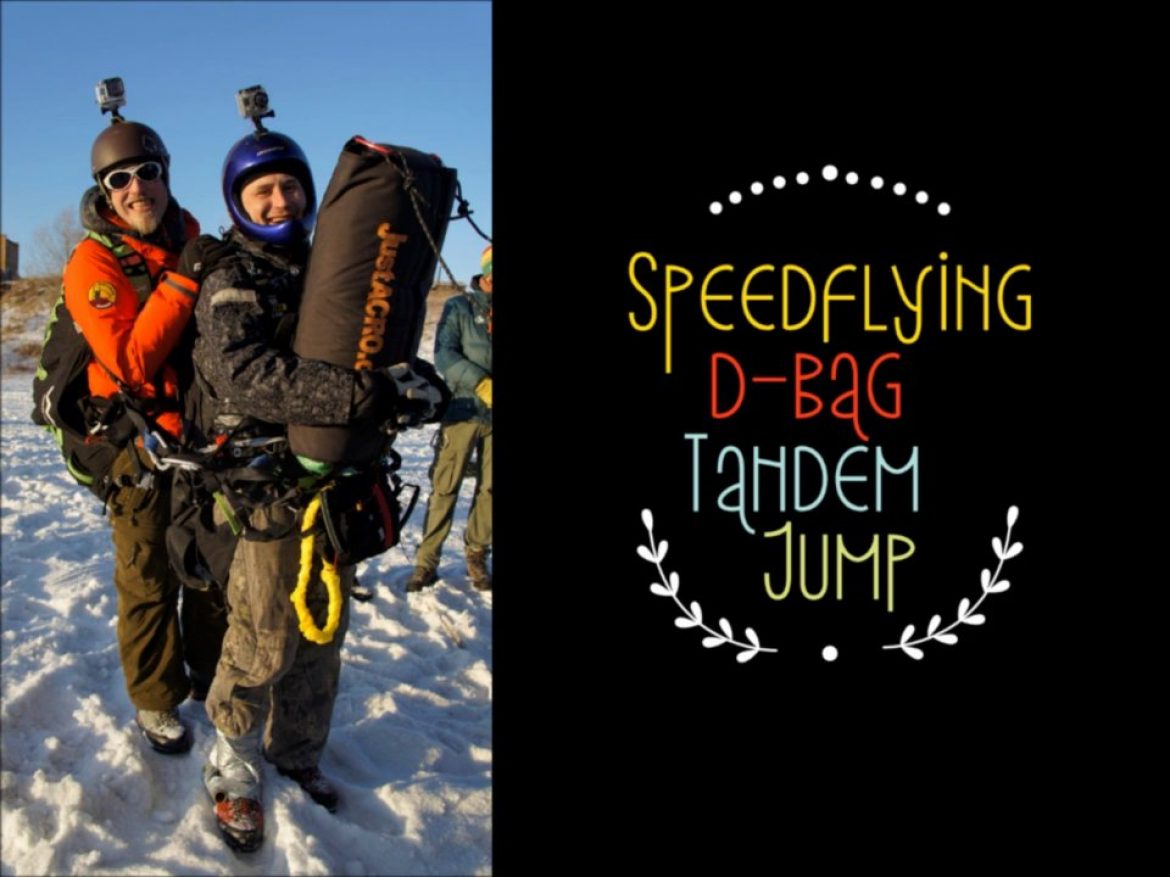 Largage D-bag d&rsquo;une montgolfière en tandem mini voile