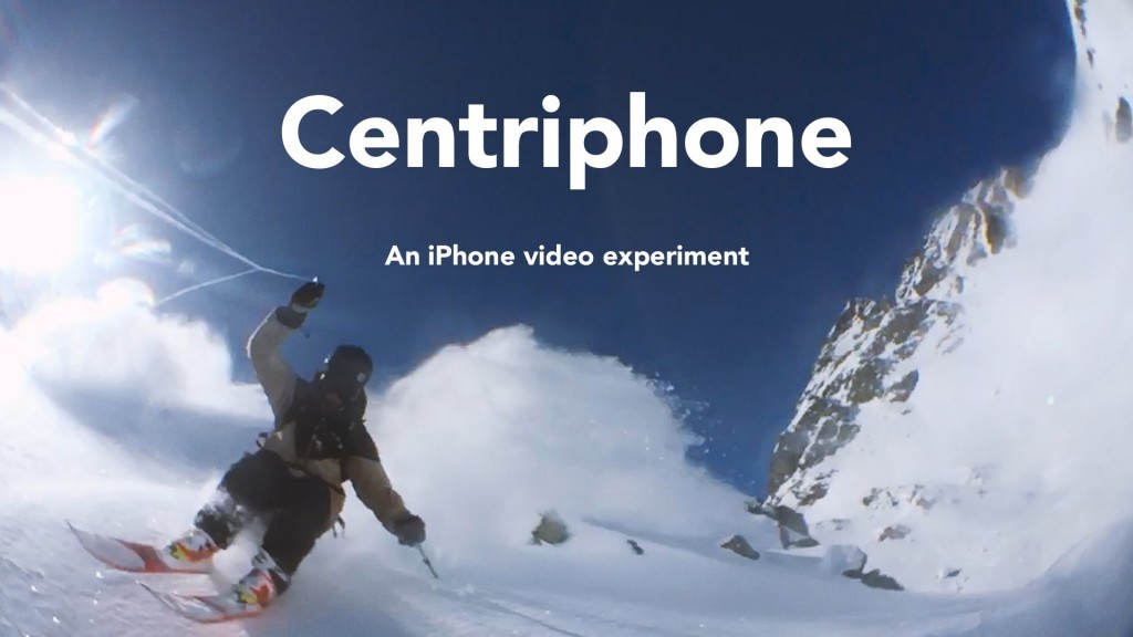 Le « Centriphone », se filmer avec un phone relié à un lasso