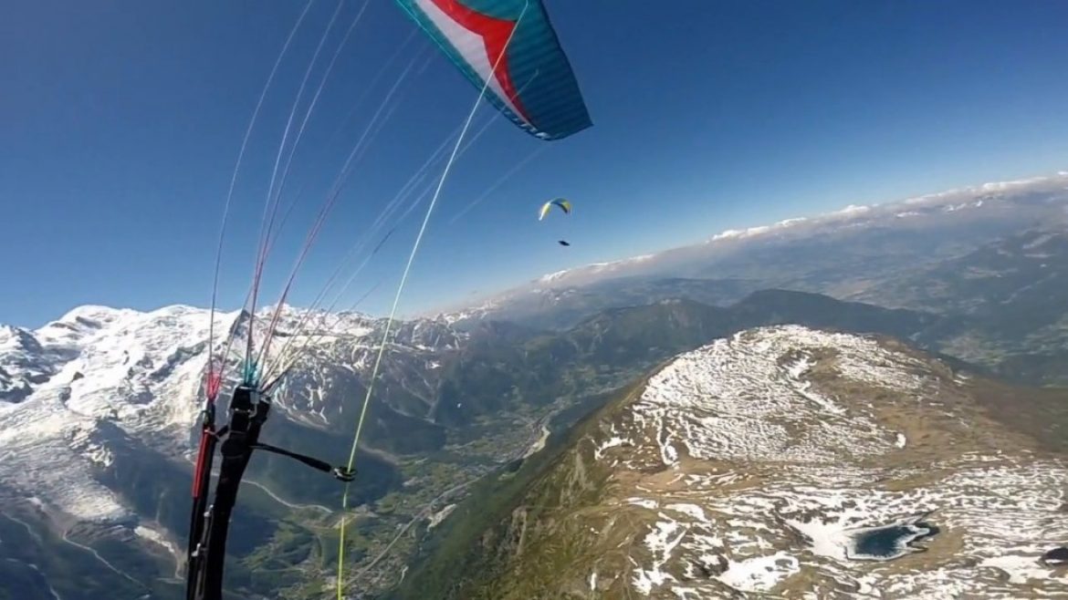 Le triangle FAI de Martin Pignède au départ de Chamonix (150 km)