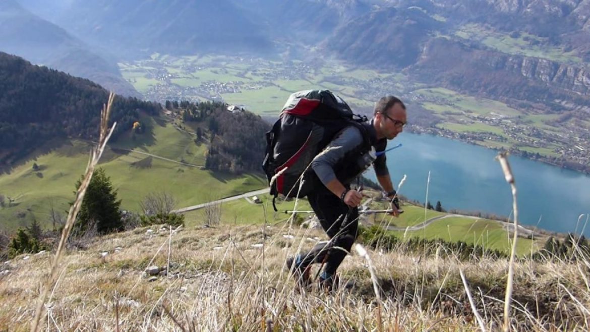 L&rsquo;entraînement du français Gaspard Petiot pour la Red Bull X-Alps