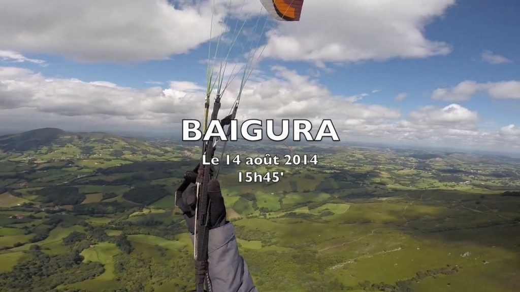 Les thermiques du site parapente Baïgura (64)