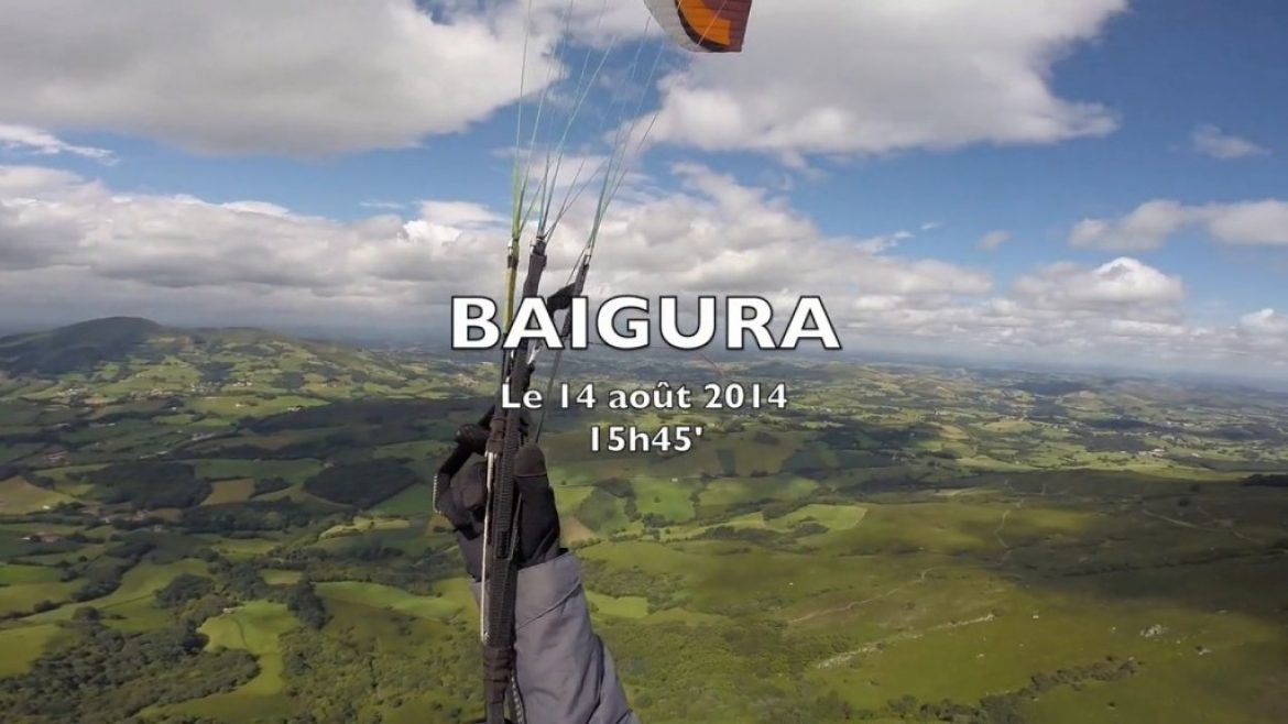 Les thermiques du site parapente Baïgura (64)