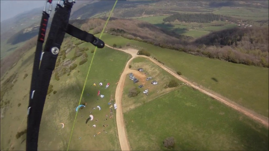 Vol site parapente au Mont Myon (01)