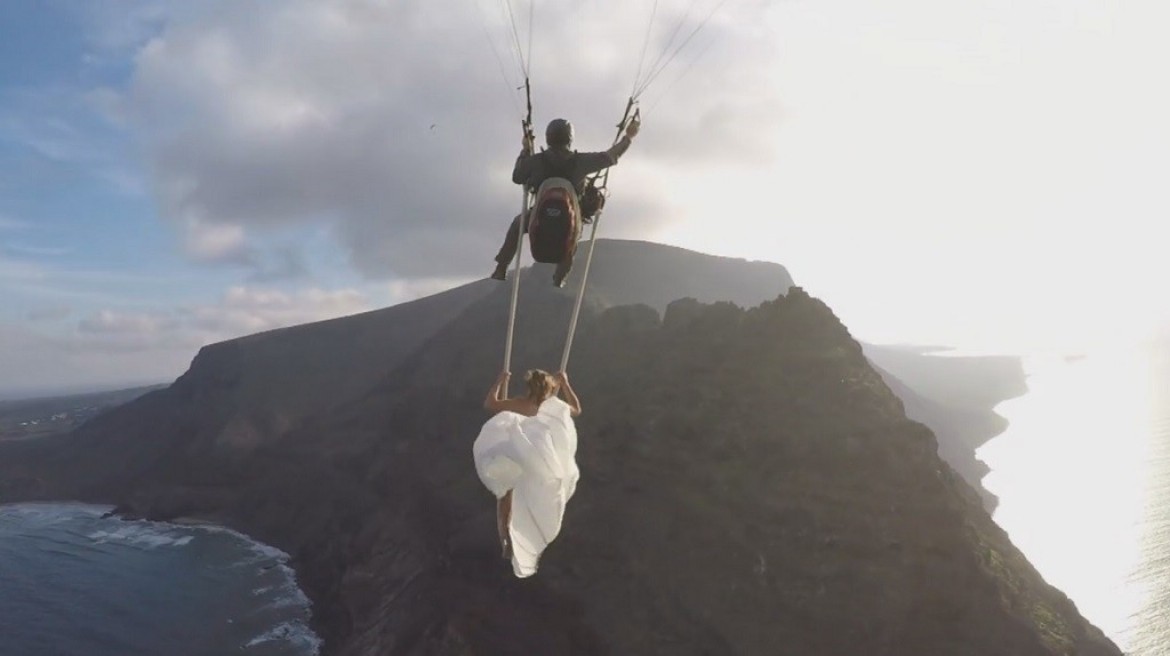 Sophie vogue dans les airs en compagnie d&rsquo;Olivier Laugero