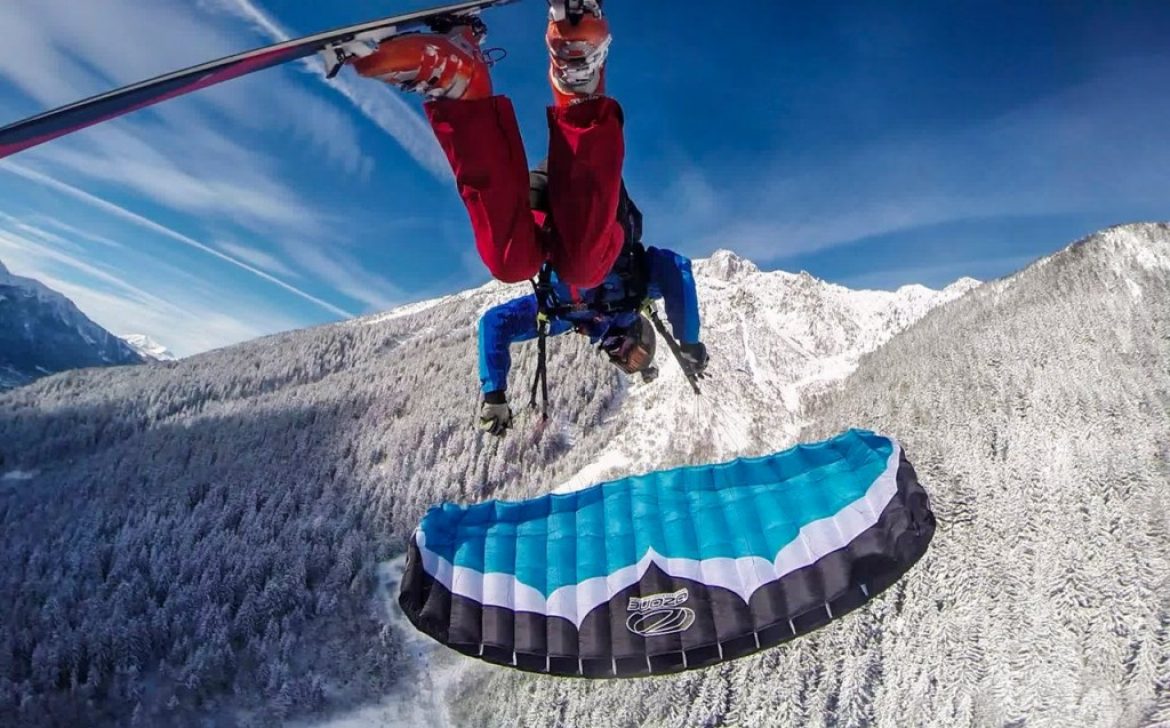 On vient de Norvège pour voler en speed riding à Plan Praz