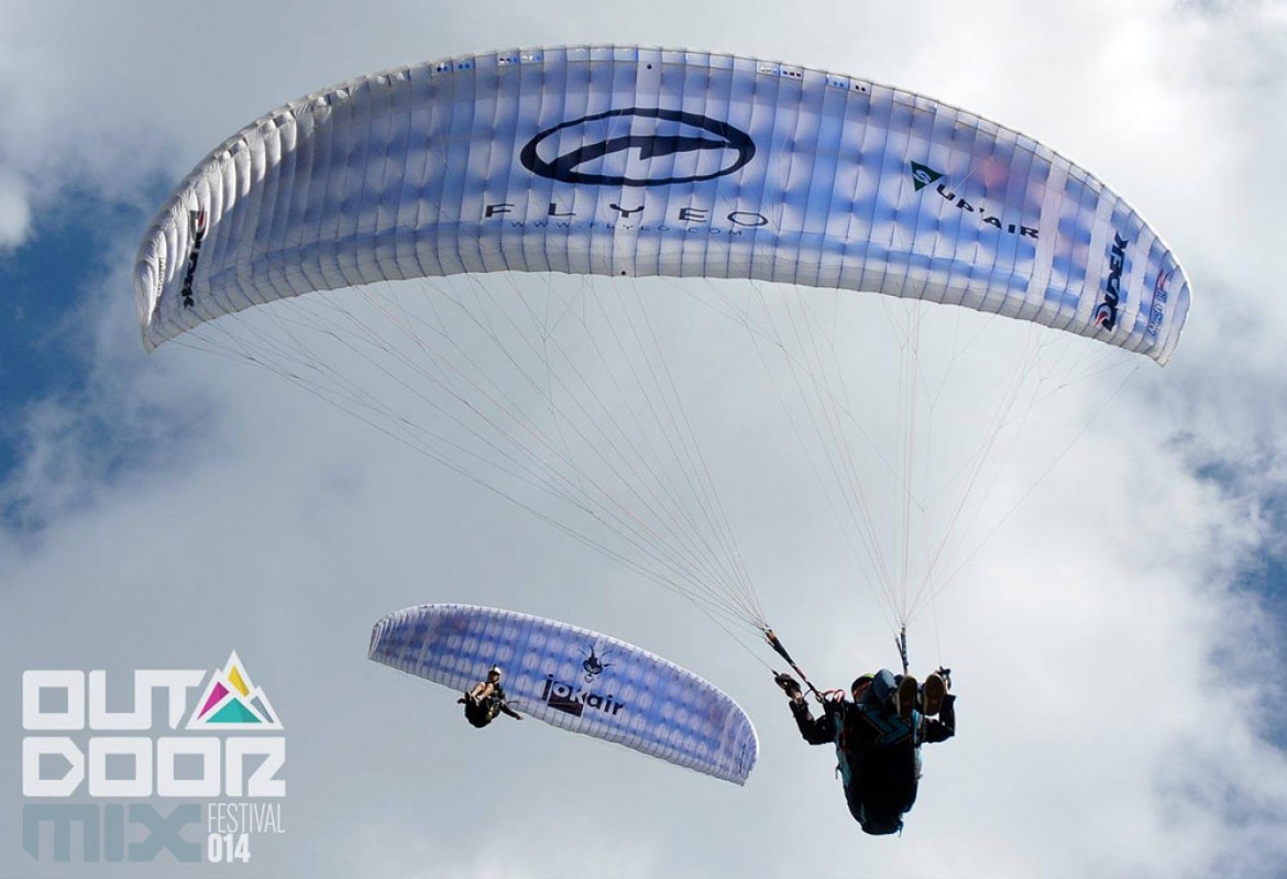 L&rsquo;exhibition parapente à l&rsquo;OUTDOORMIX Festival