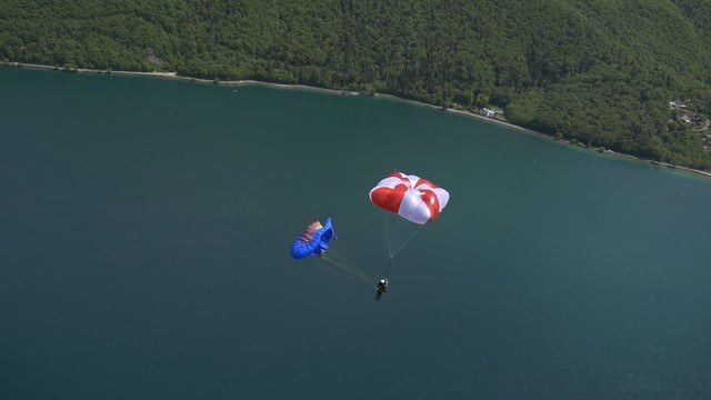 Parachute carré SUP&rsquo;AIR Fluid : démonstration de l&rsquo;ouverture