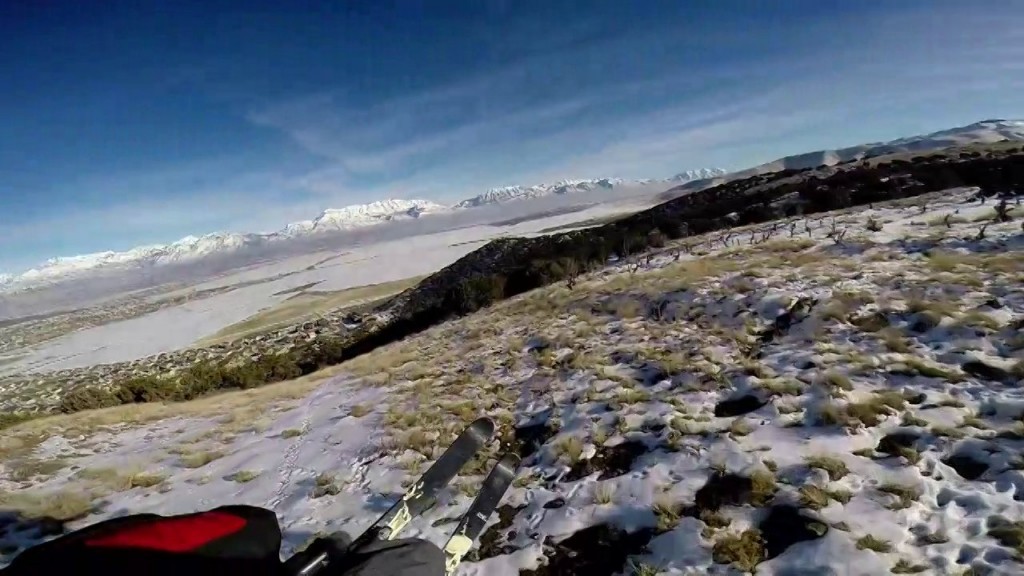 Paramotorskiing sur les sols gelés de l&rsquo;Utah (Nevada – USA)