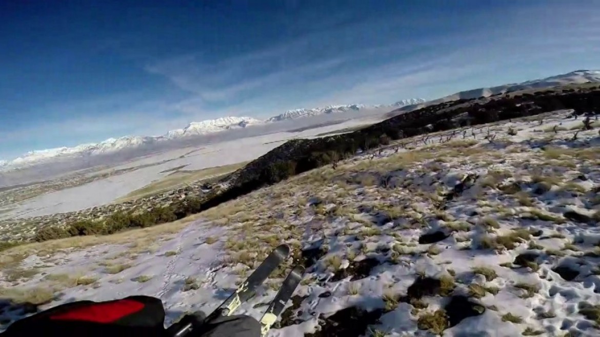 Paramotorskiing sur les sols gelés de l&rsquo;Utah (Nevada – USA)
