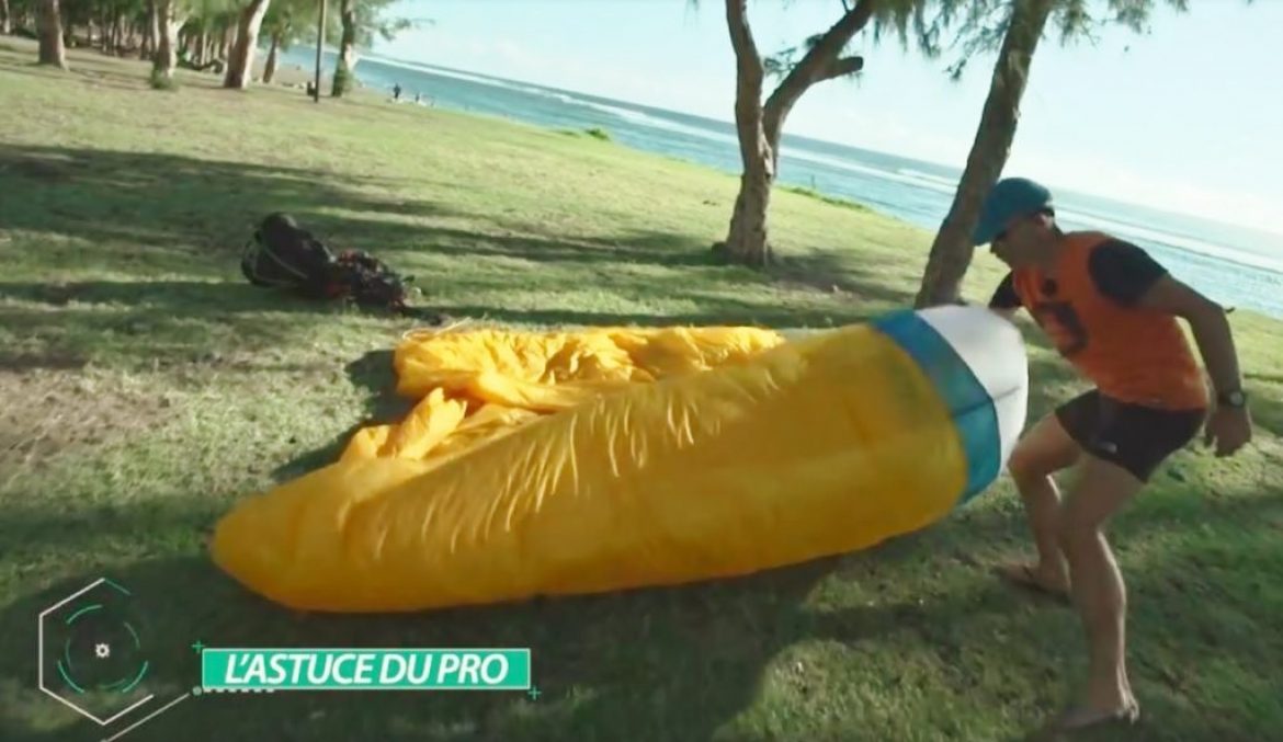 Astuce WINGMASTER – Technique pour plier sa voile parapente en urgence
