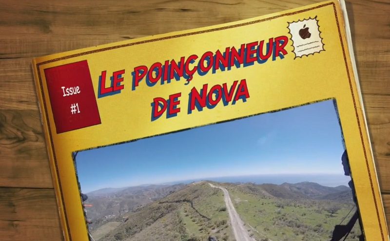 Le poinçonneur de Nova dans la rocaille à faire des trous