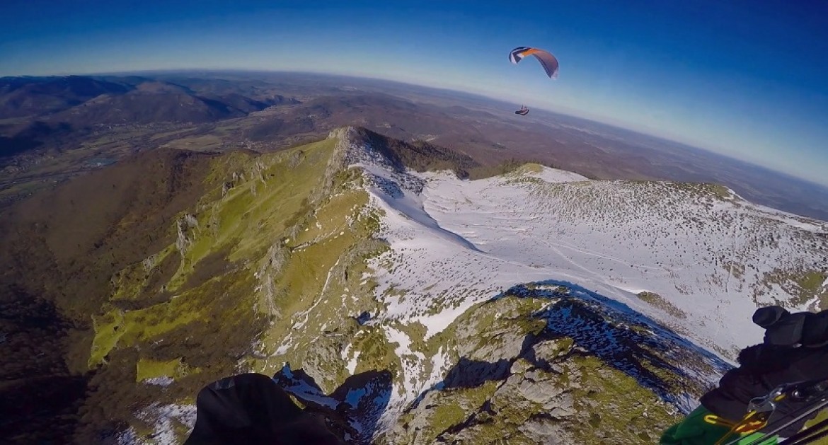 Vol rando parapente au Pic du Gar (Pyrénées)
