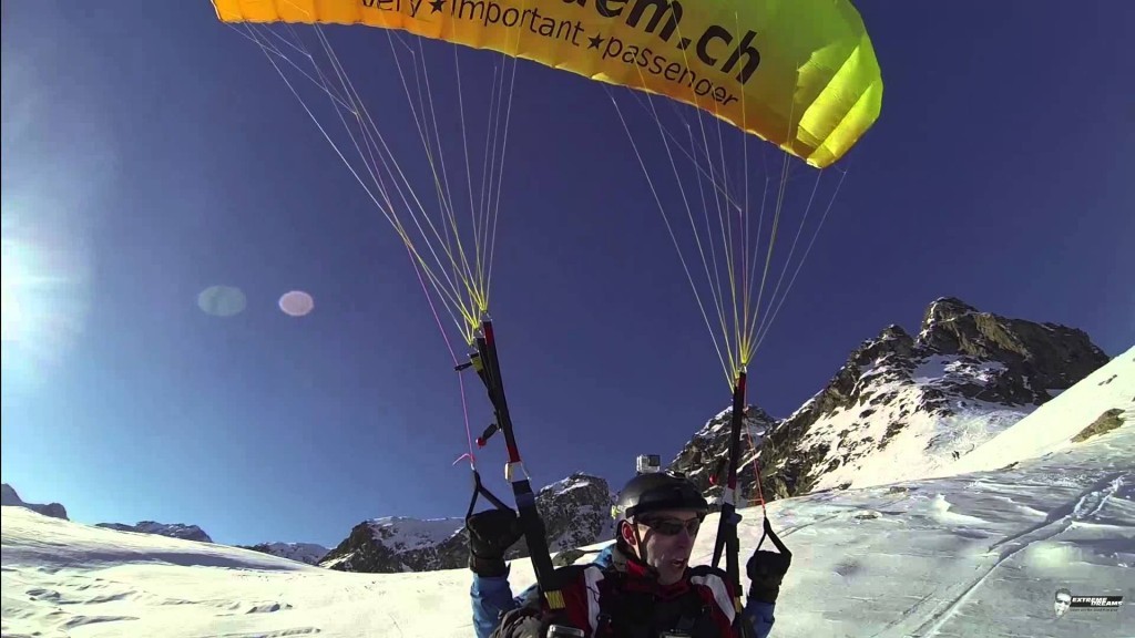 Sensations fortes en speed riding pour un mal voyant