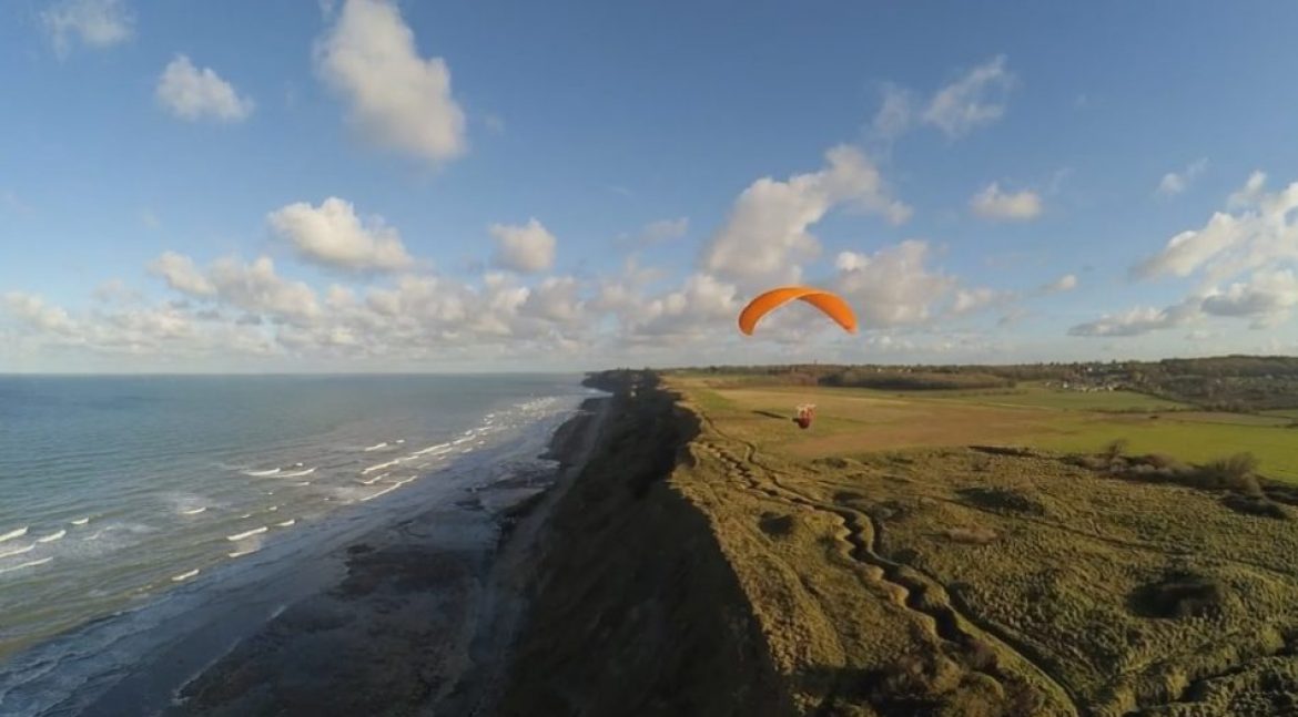 Couleurs automnales sur le site parapente de Commes (Normandie)