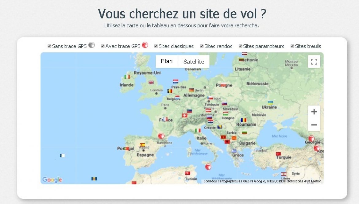 Syride lance une nouvelle page de sites de vol avec fiches ultra-complètes