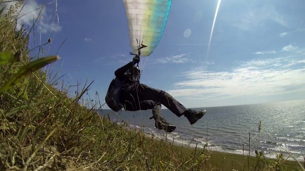 Soaring parapente bord de mer en Suède