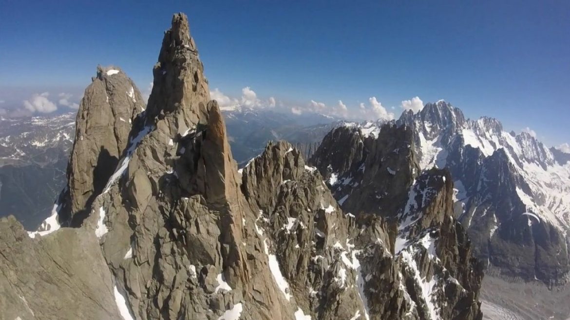 Soaring sur la « dune » de l&rsquo;Aiguille du Midi avec François