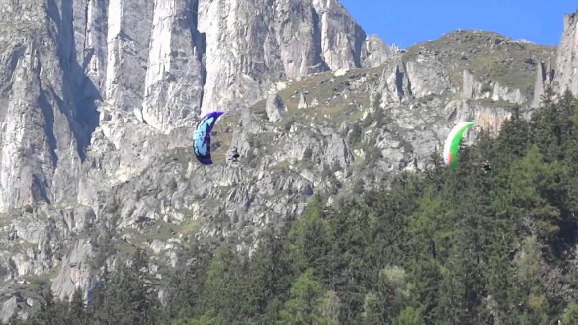 Speed flying en Pilpit 3 à Chamonix