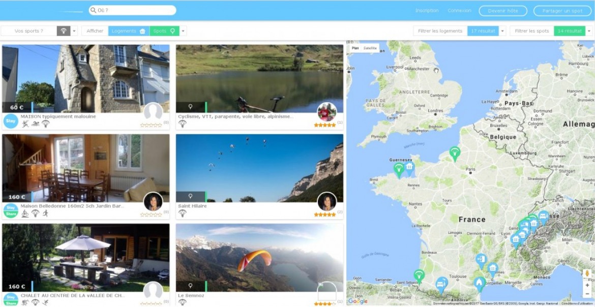 Vos locations d&rsquo;hébergements sur 3 plateformes spécifiques au parapente