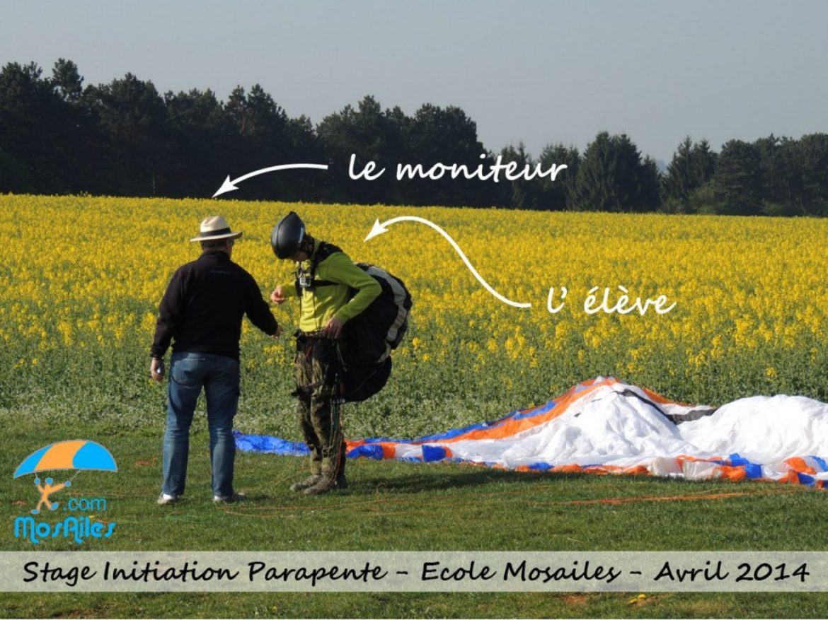 Stage initiation parapente avec l&rsquo;école Mosailes en Moselle