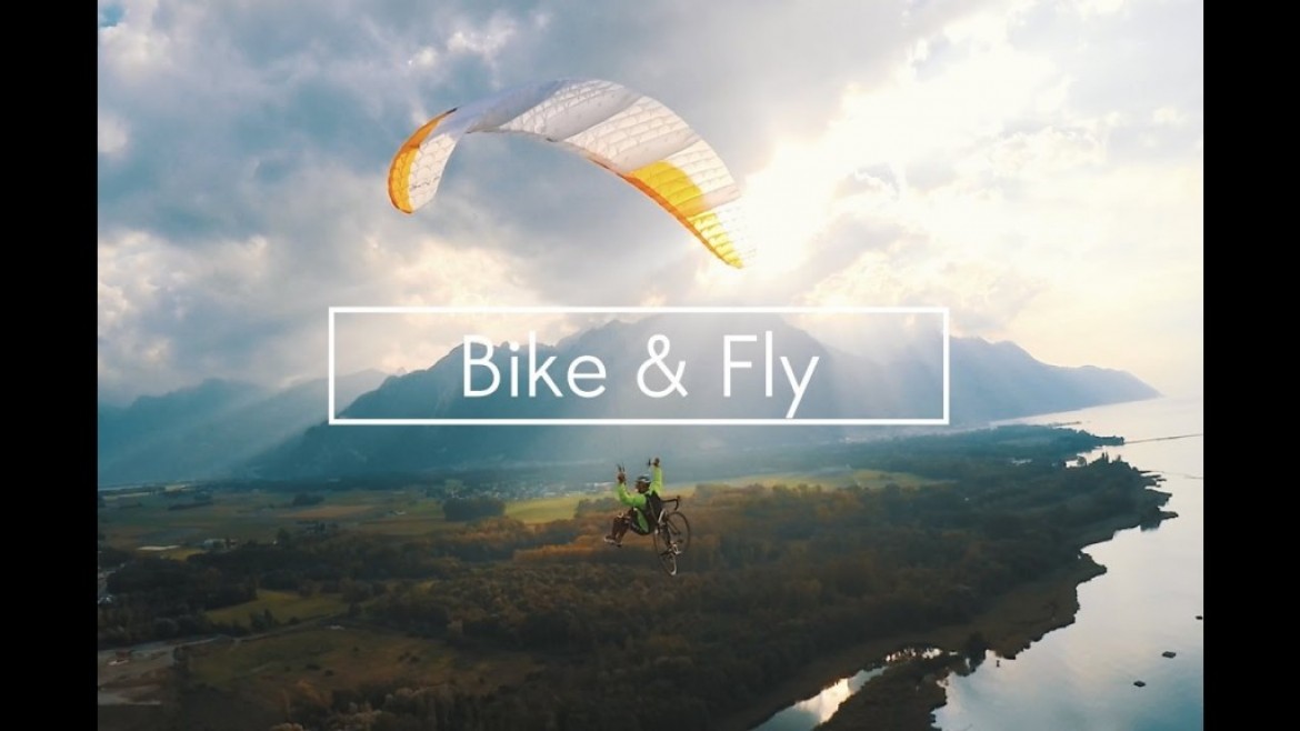 Stéphane pratique le Bike and Fly avec sa NIVIUK Skin P