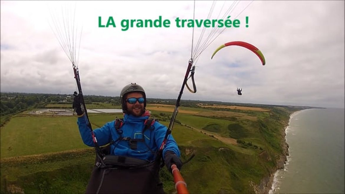 Traversée en parapente d’Arromanches à Grandcamp Maisy