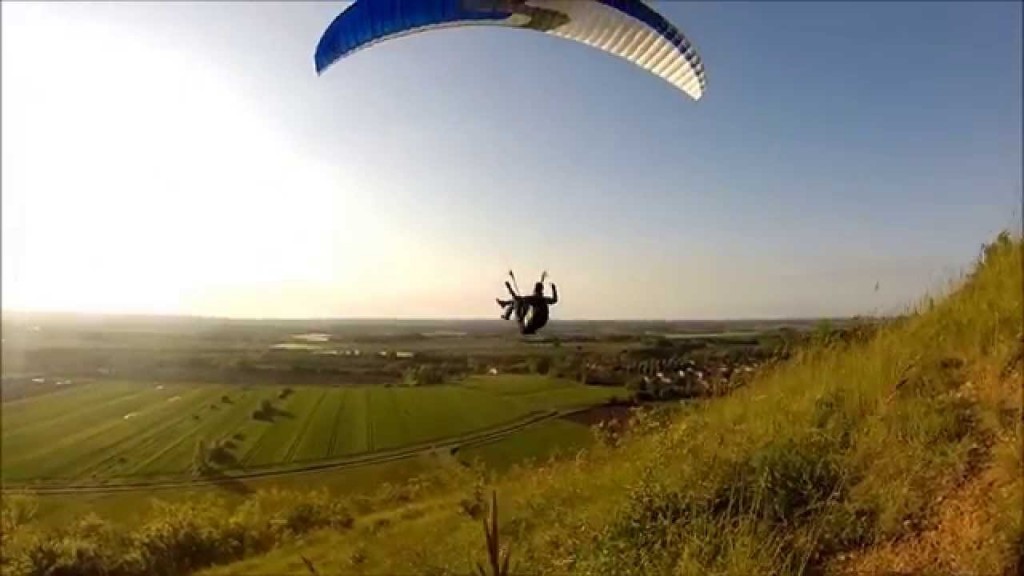 Vol sur le site parapente Gensac (31)