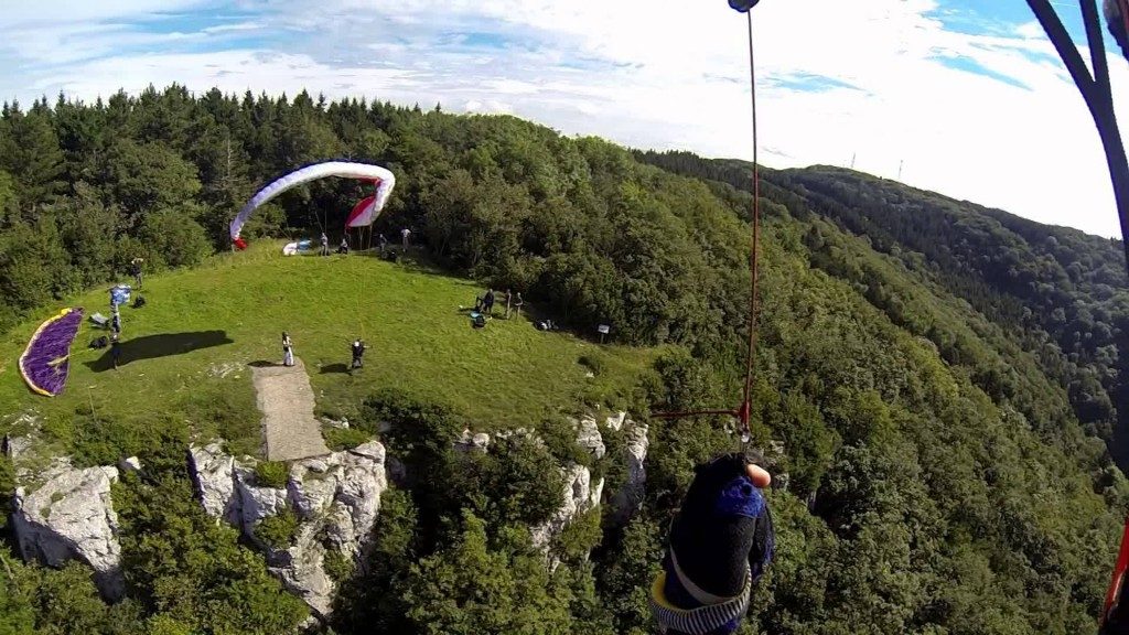 Vol site parapente Mont Poupet (39)