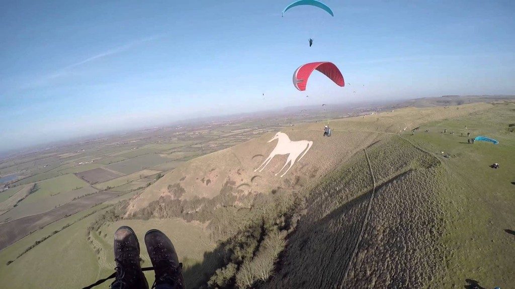 Vol site parapente Westbury White Horse (UK)