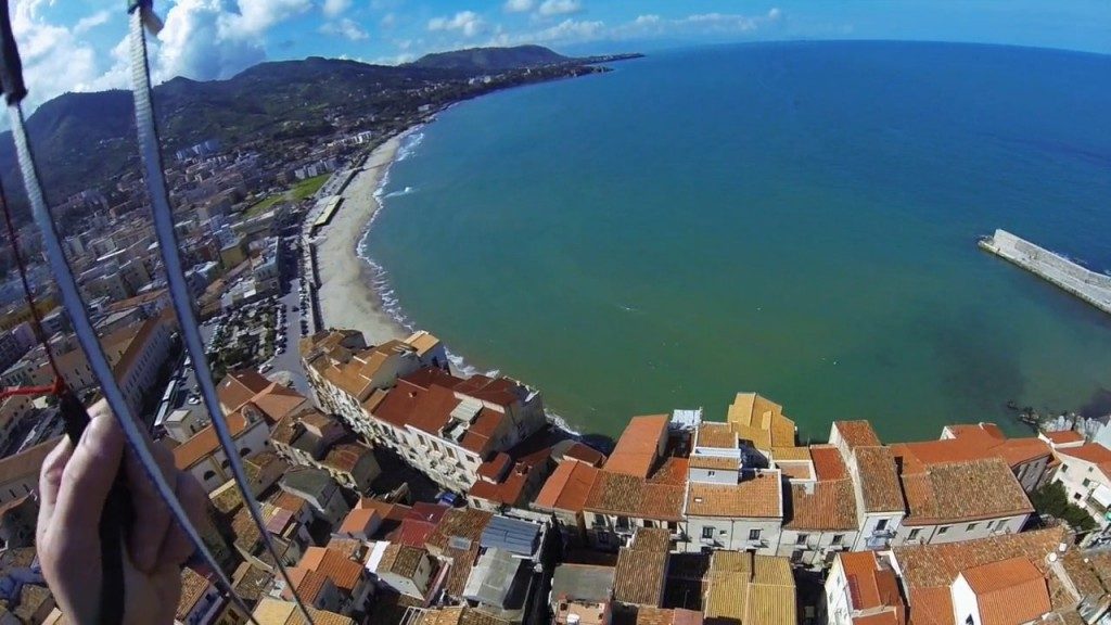 Vol sur le site parapente Bolognetta (Sicile)
