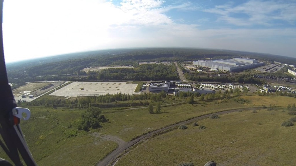Vol sur le site parapente du terril de Winterslag (Belgique)