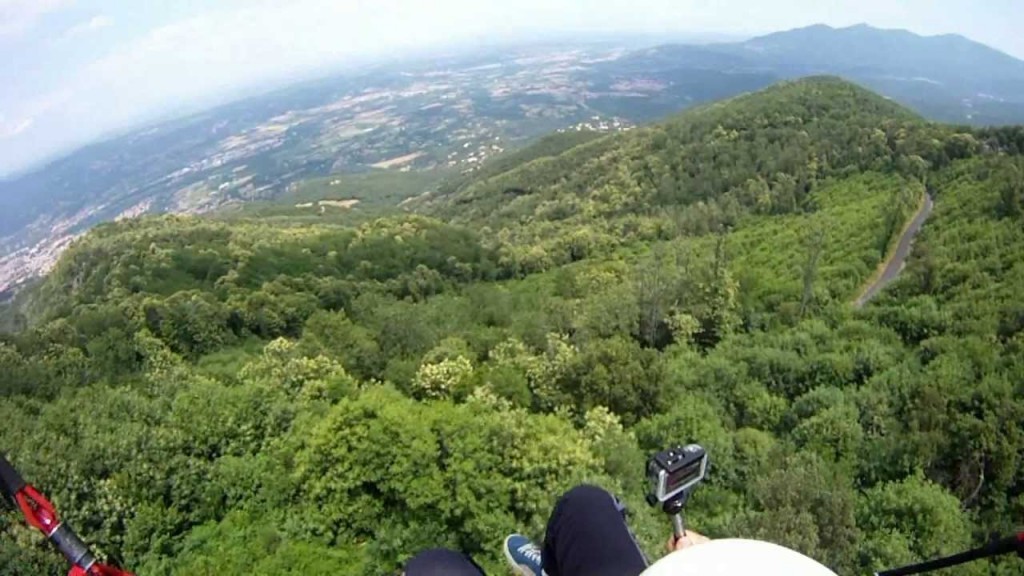 Vol sur le site parapente Fontfrede – Céret (66)