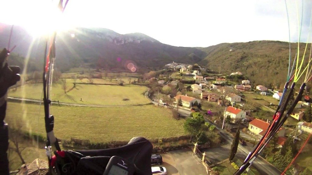 Vol sur le site parapente Ginoles (11)