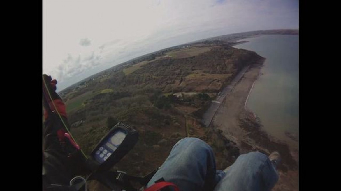 Vol sur le site parapente Milepat – Plouezec (22)