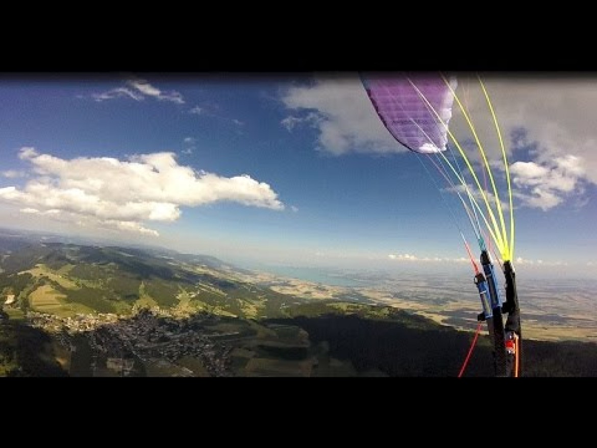 Vol sur le site parapente Suchet (Suisse)