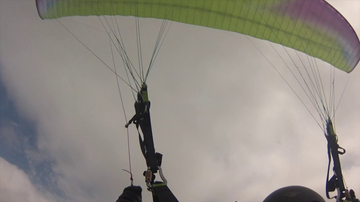 Vol tandem sur le site parapente Baïgura (64)